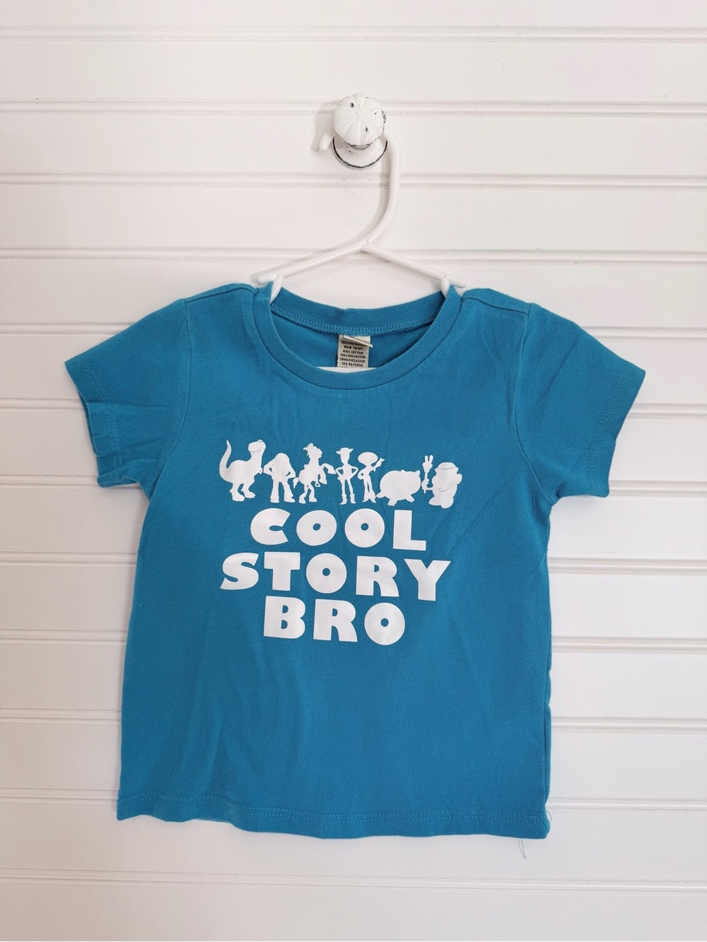 American Apparel Turquoise Kids' 'Cool Story Bro' Toy Story Graphic Tee